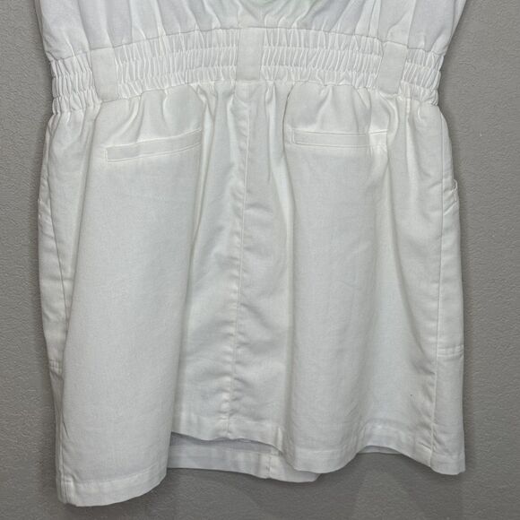Brianna Cannon Shirt Dress Womens Large White Golf Par-Tee Time Button Front - Picture 10 of 10